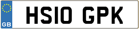 Trailer License Plate